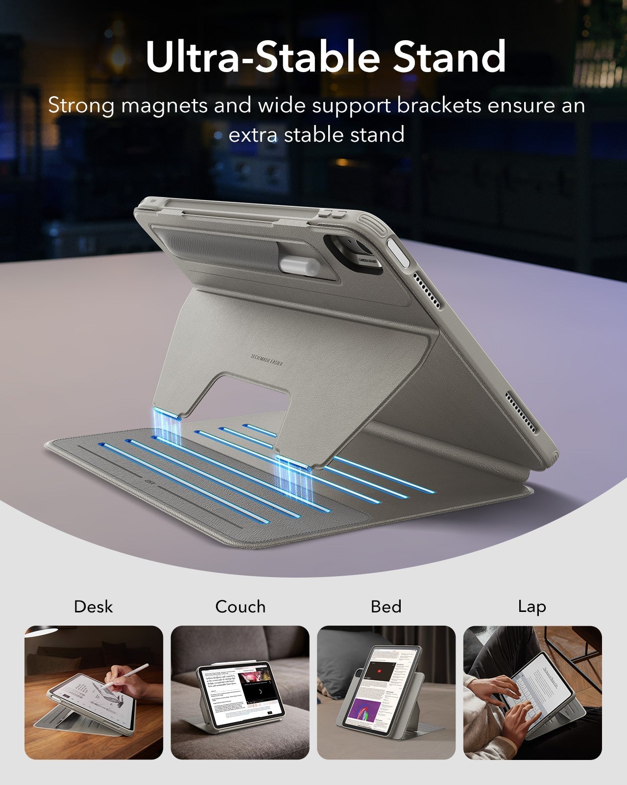 iPad 11" (A16, 2025) Shift Magnetic Case - Titanium ESR ESR