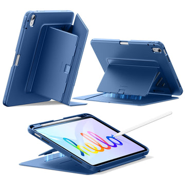 iPad 11" (A18) 2026 Flip Magnetic Case with Pencil Holder - Navy Blue ESR ESR