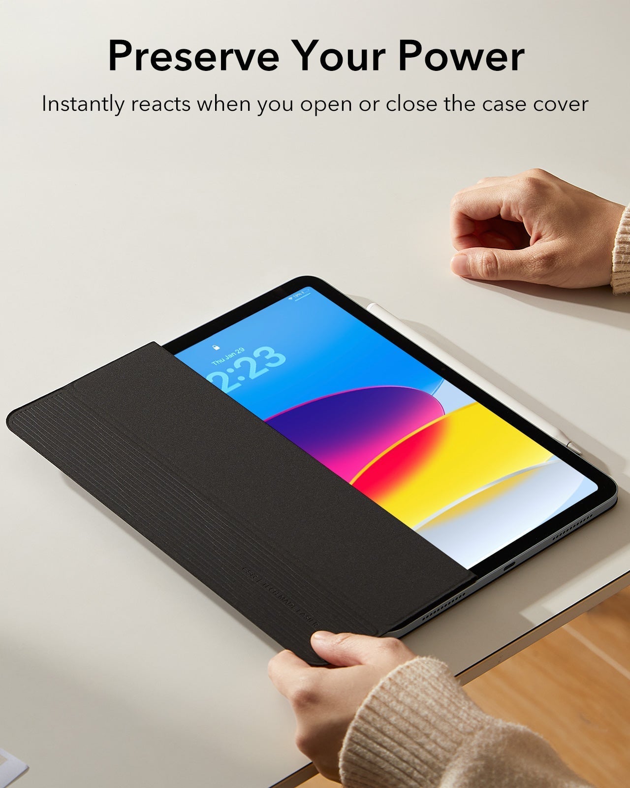 iPad 11" (A18) 2026 Rebound Magnetic Case - Black ESR ESR