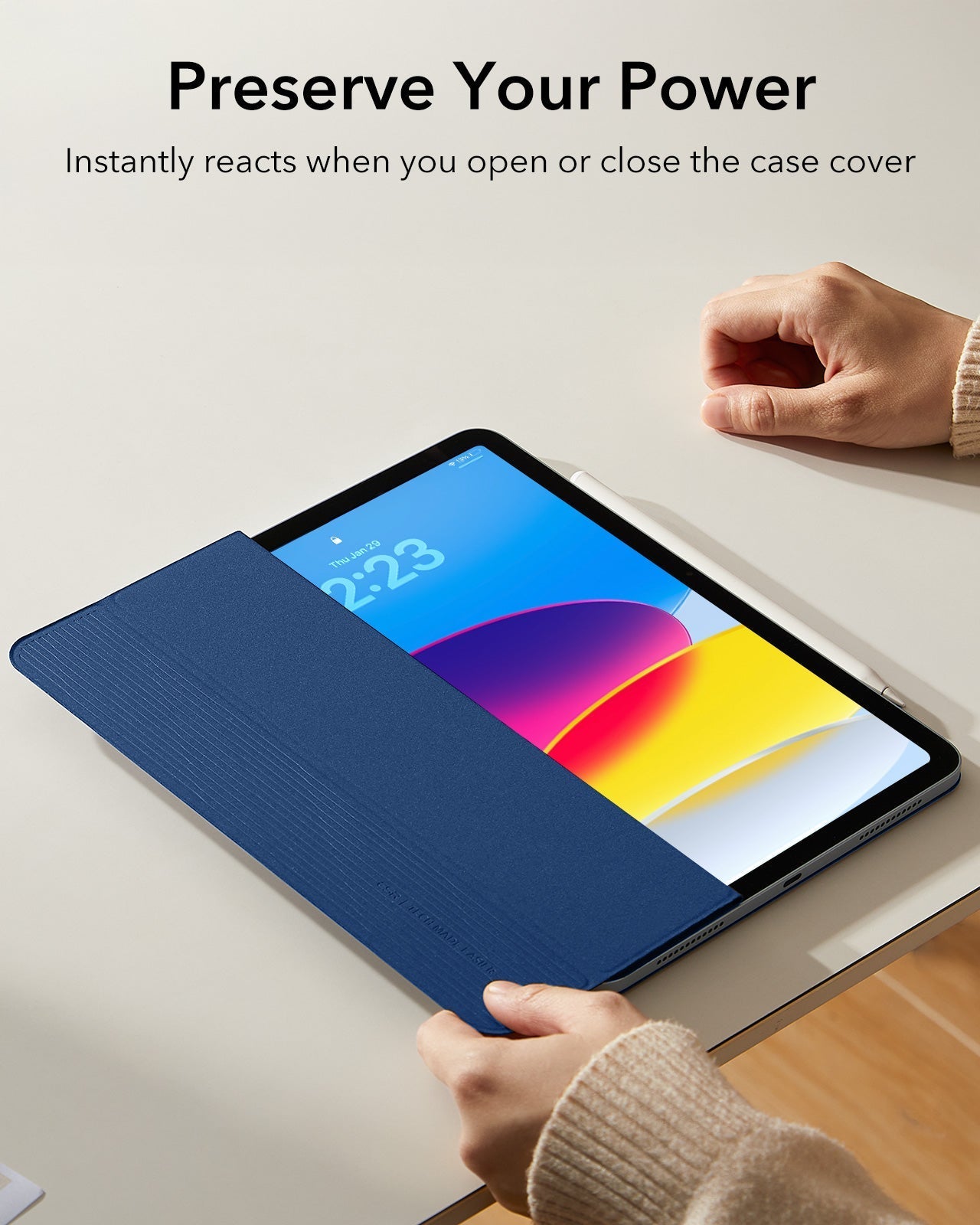 iPad 11" (A18) 2026 Rebound Magnetic Case - Navy Blue ESR ESR