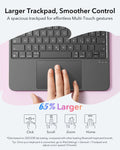 Larger Trackpad，Smoother Control