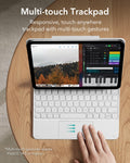 iPad_11th_Generation_Rebound_Magnetic_Keyboard_Case_white-multi-touch trackpad(responsive，touch-anywhere，trackpad with multi-touch gestures)