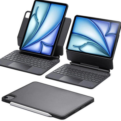 iPad Air 11” (2024) Rebound Magnetic Keyboard Case 360 - DE Layout-Black