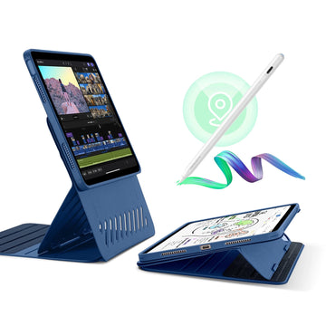 iPad Air 11" (2024) Bundle Shift Magnetic Case with Geo Digital Pencil - Navy Blue ESR ESR