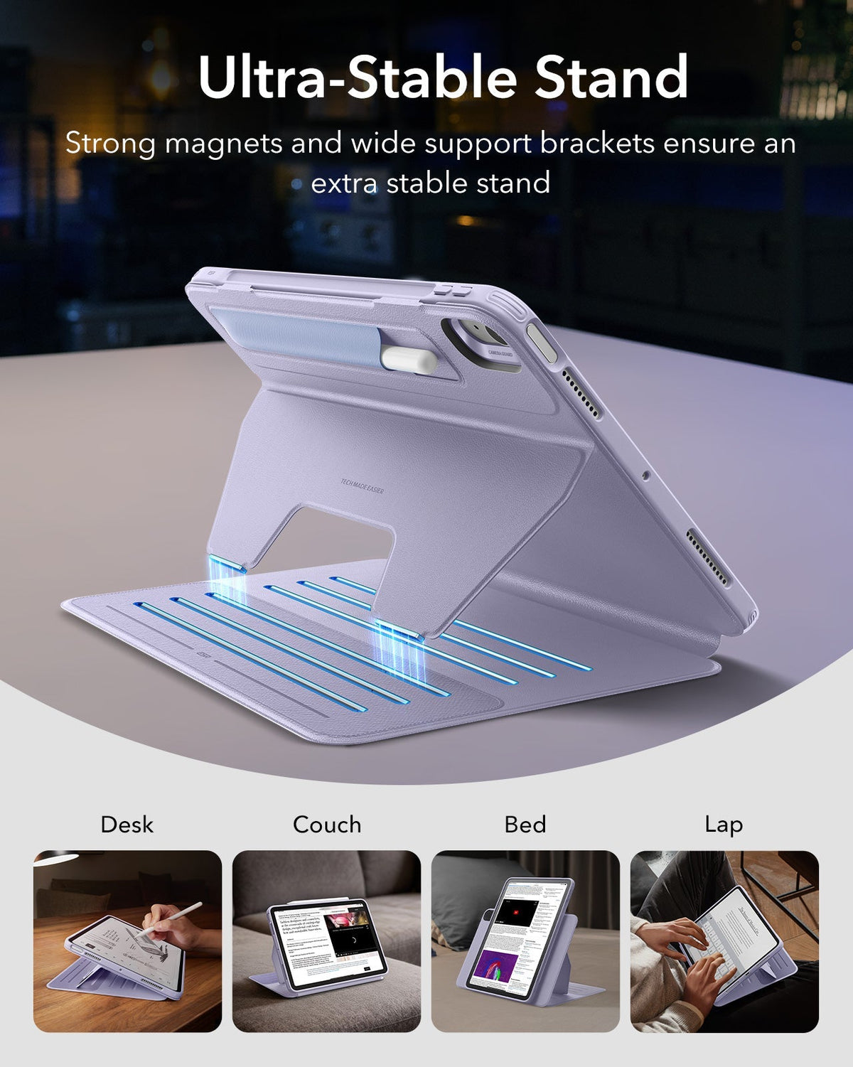 iPad Air 11" (2025) Shift Magnetic Case - Light Purple ESR ESR