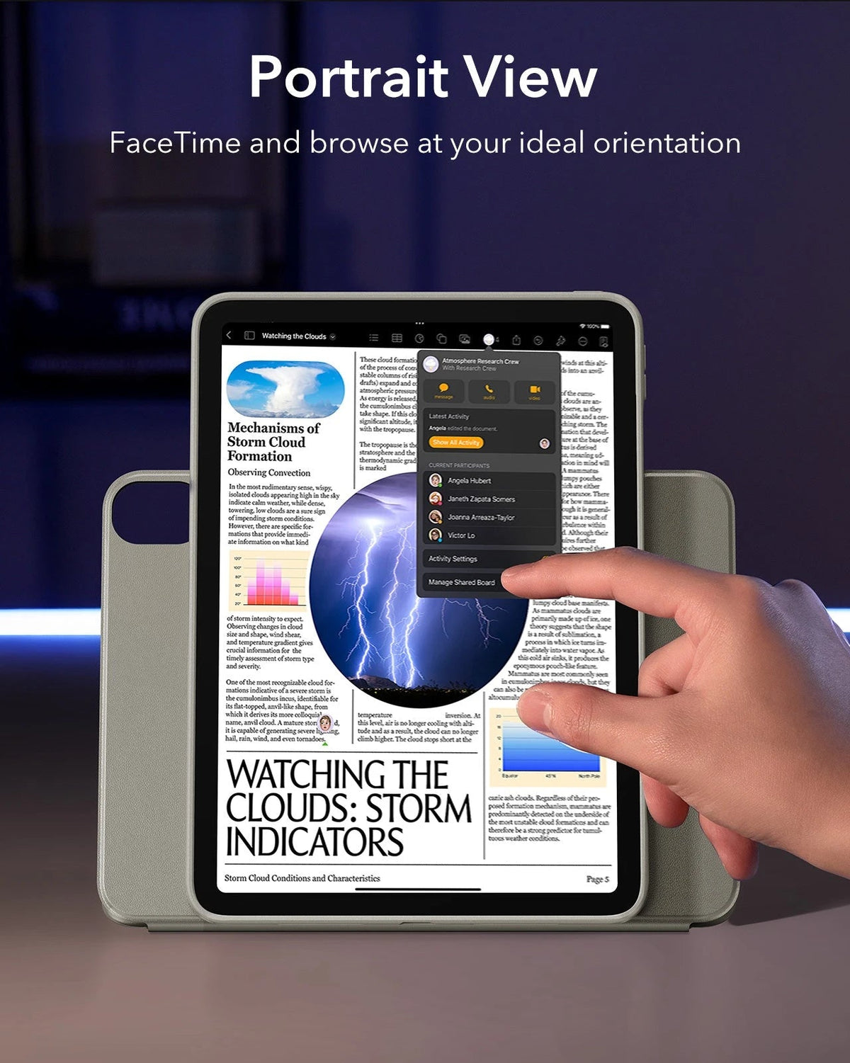 iPad Air 11" (2025) Shift Magnetic Case - Titanium ESR ESR