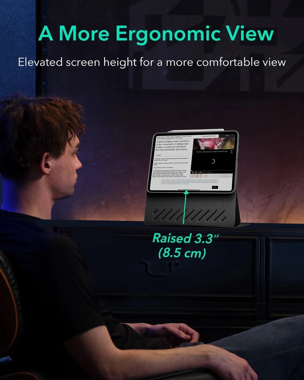 ipad air 11 inch case with stand titanium kf 5