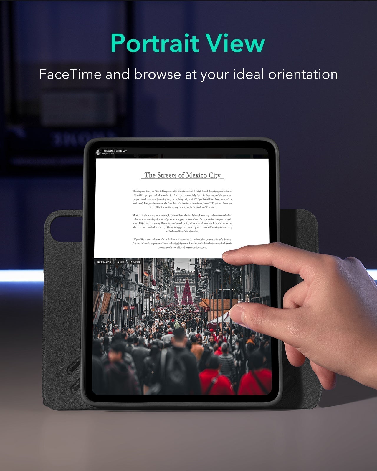 ipad air 11 inch case with stand titanium kf 6