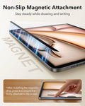 Blue Flex iPad Air 11 M2 Keyboard Case, 7X Magnetic Paper-Feel Kit-Non-slip magnetic attachment