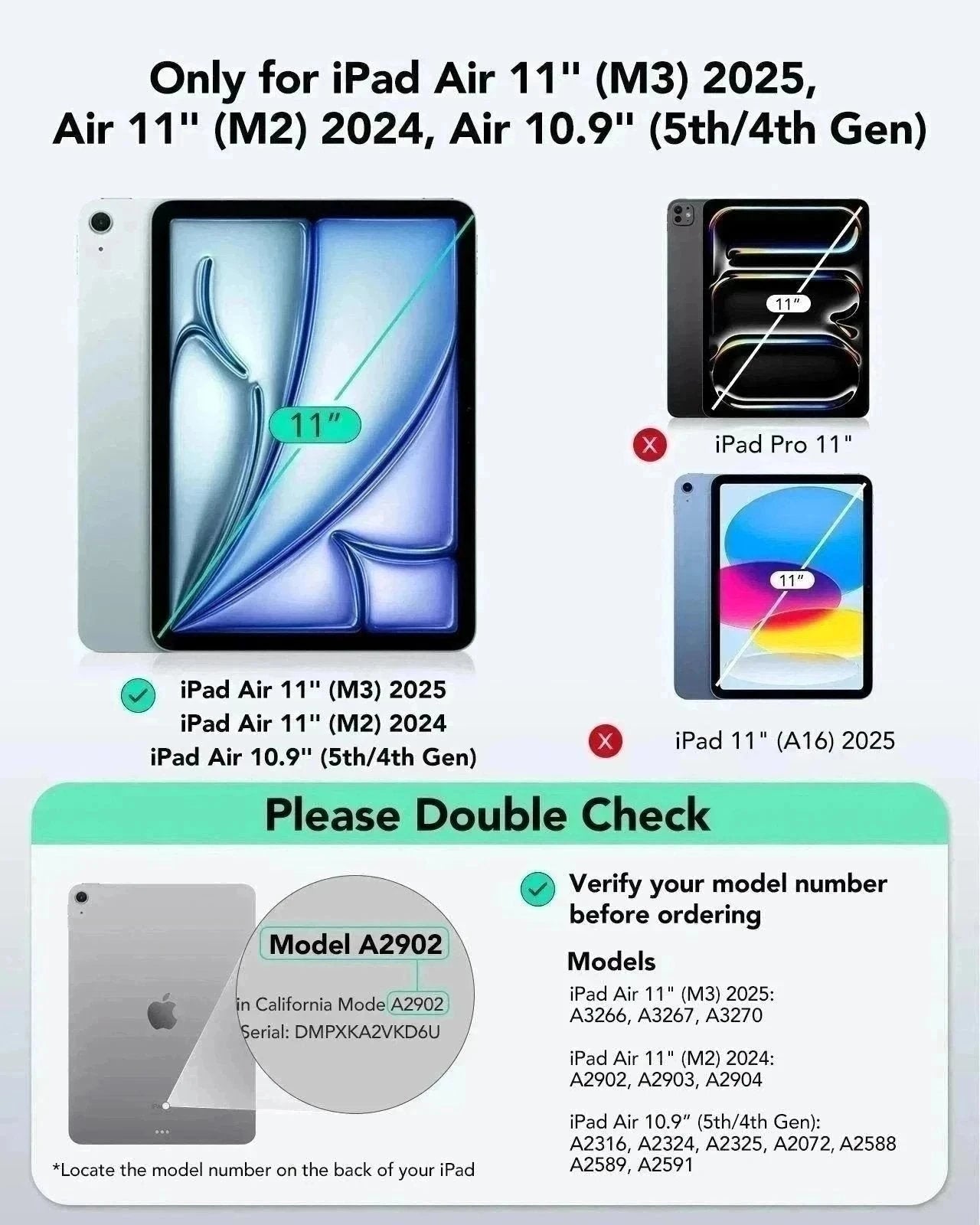 iPad Air 10,9" (5./4. Gen) Flexible Tastaturhülle (abnehmbar) - DE Layout -Dark Gray ESR ESR