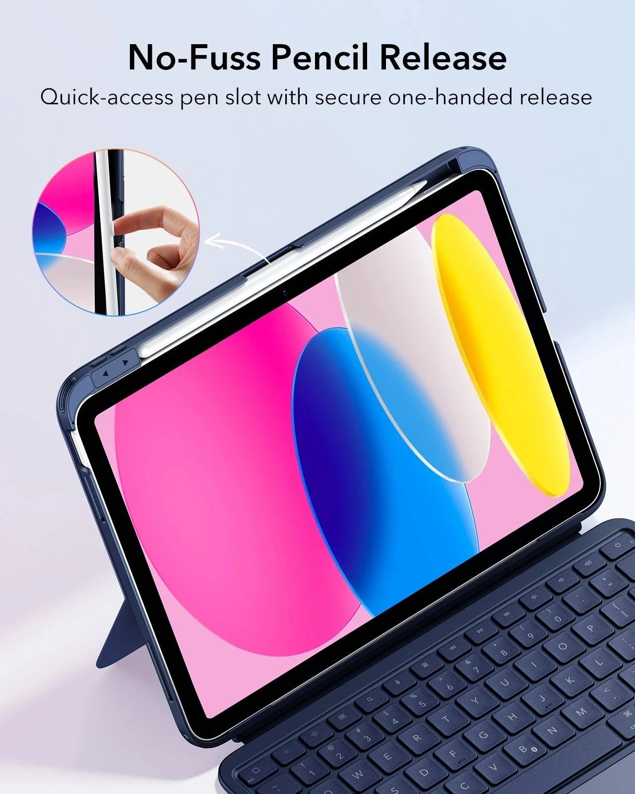iPad Air 11" (M4, 2026) Flex Tastaturhülle (abnehmbar) - DE Layout -Blau ESR ESR