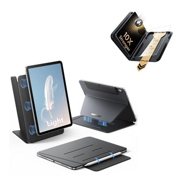 iPad Air 11" (M4) 2026 AirStance Magnetic Case Ultimate Protection Bundle - Black ESR ESR
