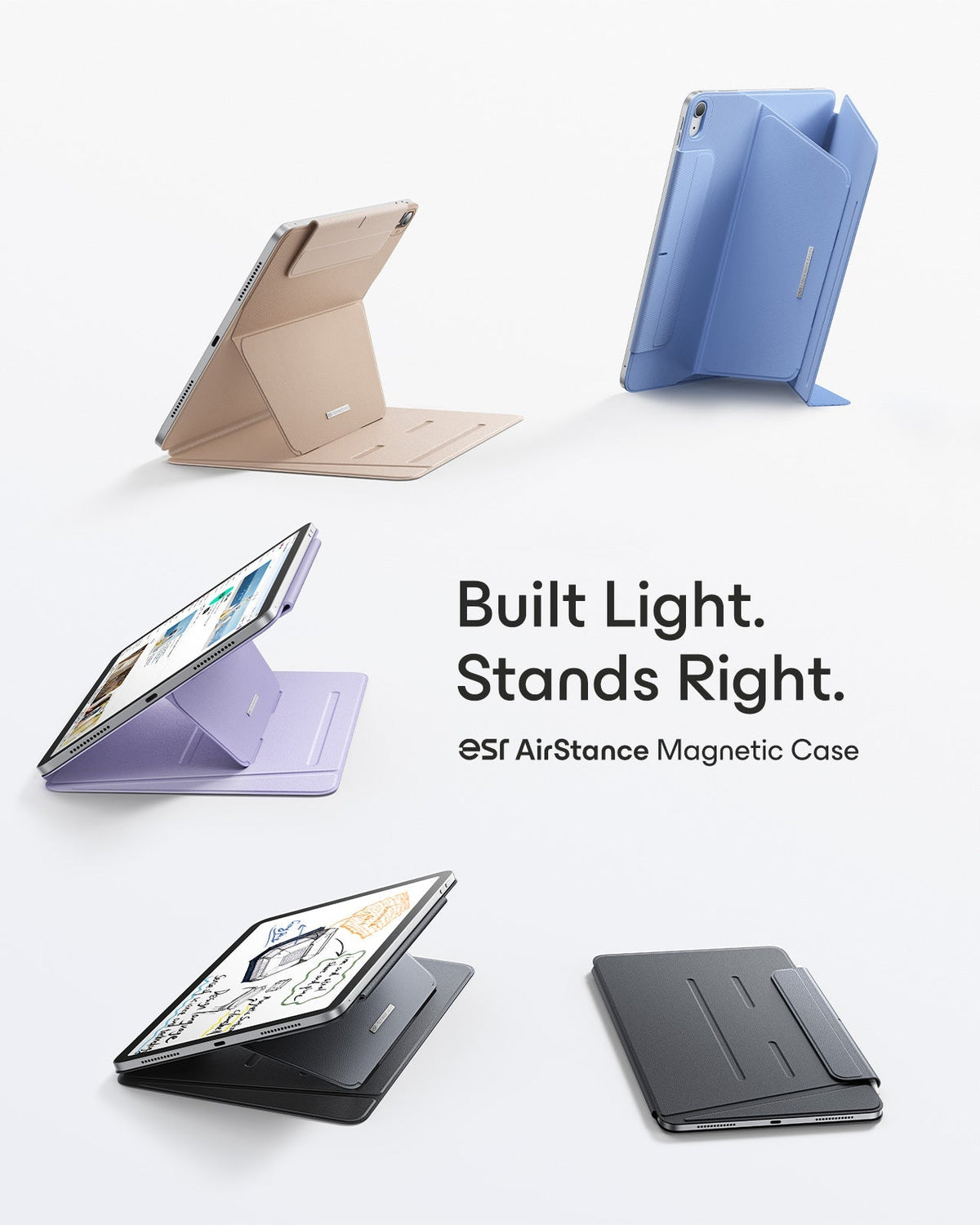 iPad Air 11" (M4) 2026 AirStance Magnetic Case & Writing Bundle - Sand ESR ESR