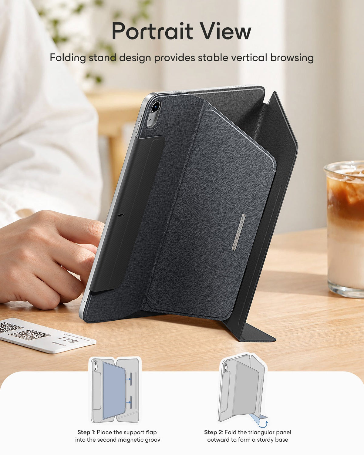 iPad Air 11" (M4) 2026 AirStance Magnetic Creator Bundle - Black ESR ESR