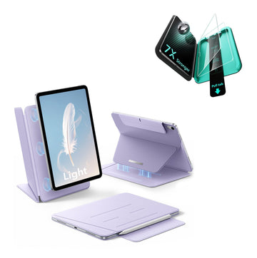 iPad Air 11" (M4) 2026 AirStance Magnetic Protection Bundle - Purple ESR ESR