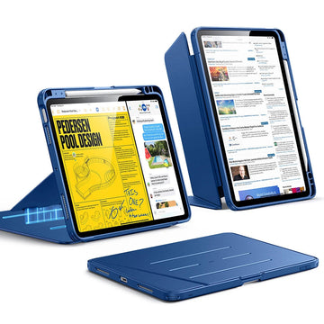 iPad Air 11" (M4) 2026 Flip Magnetic Case with Pencil Holder - Navy Blue ESR ESR