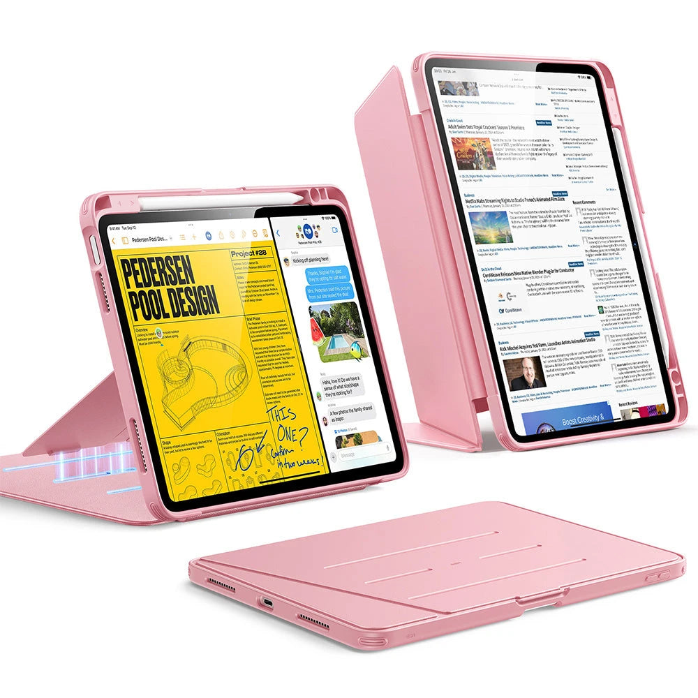 iPad Air 11" (M4) 2026 Flip Magnetic Case with Pencil Holder - Pink ESR ESR