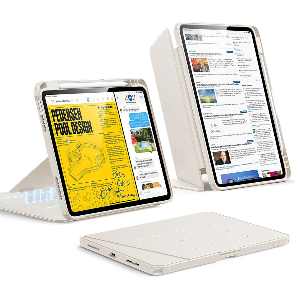 iPad Air 11" (M4) 2026 Flip Magnetic Case with Pencil Holder - Starlight ESR ESR
