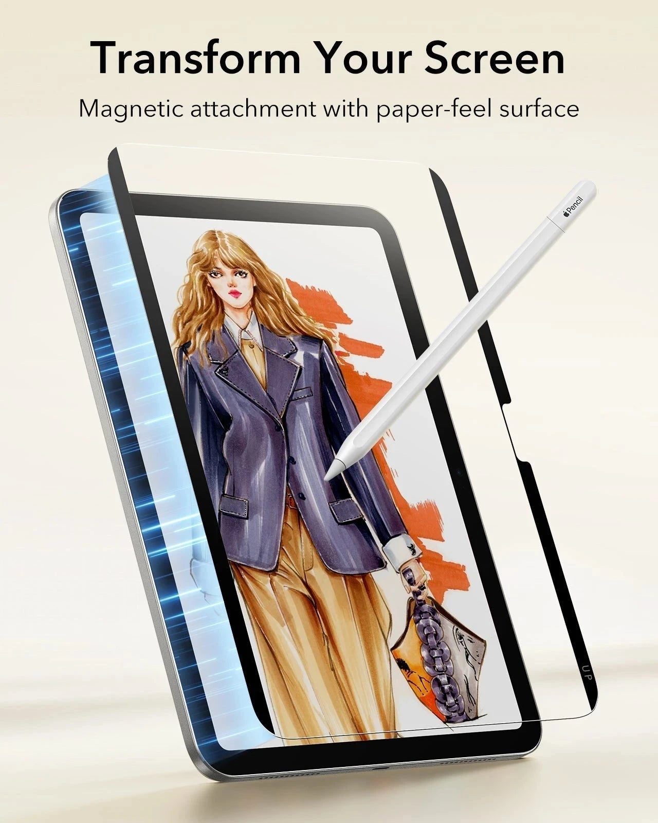 iPad Air 11" (M4) 2026 Paper-Feel Magnetic Screen Protector - 1 Pack ESR ESR