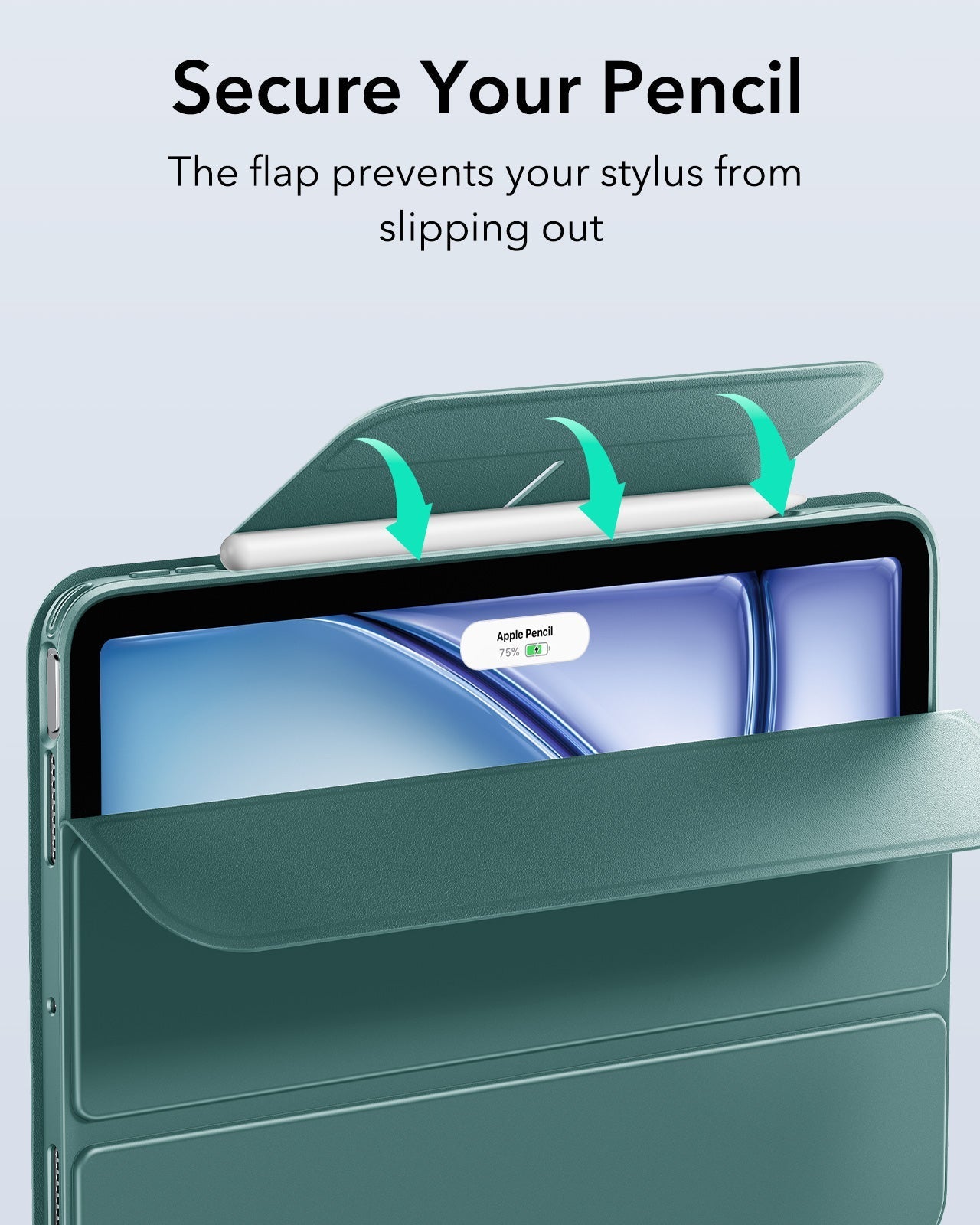 iPad Air 11" (M4) 2026 Rebound Hybrid Case 360 - Forest Green ESR ESR