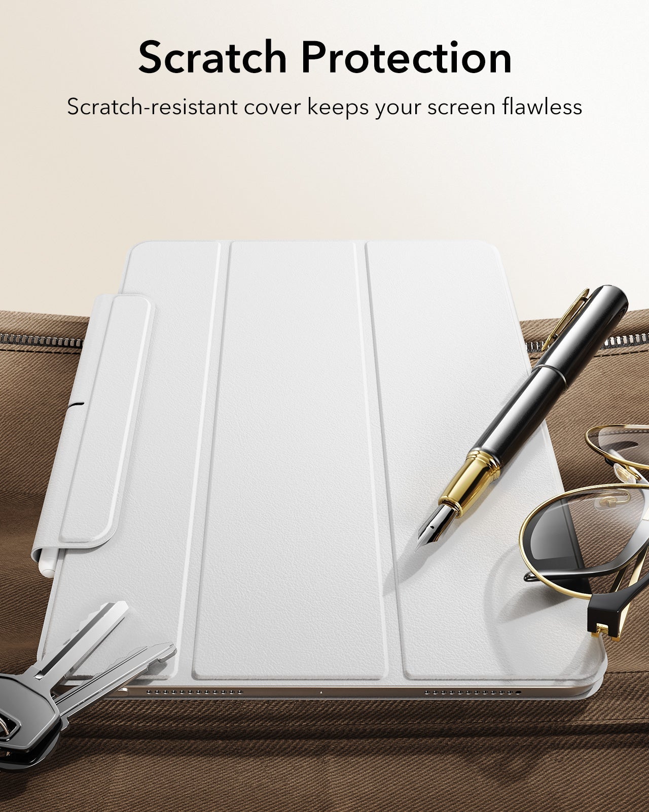 iPad Air 11" (M4) 2026 Rebound Magnetic Case - Brilliant White ESR ESR