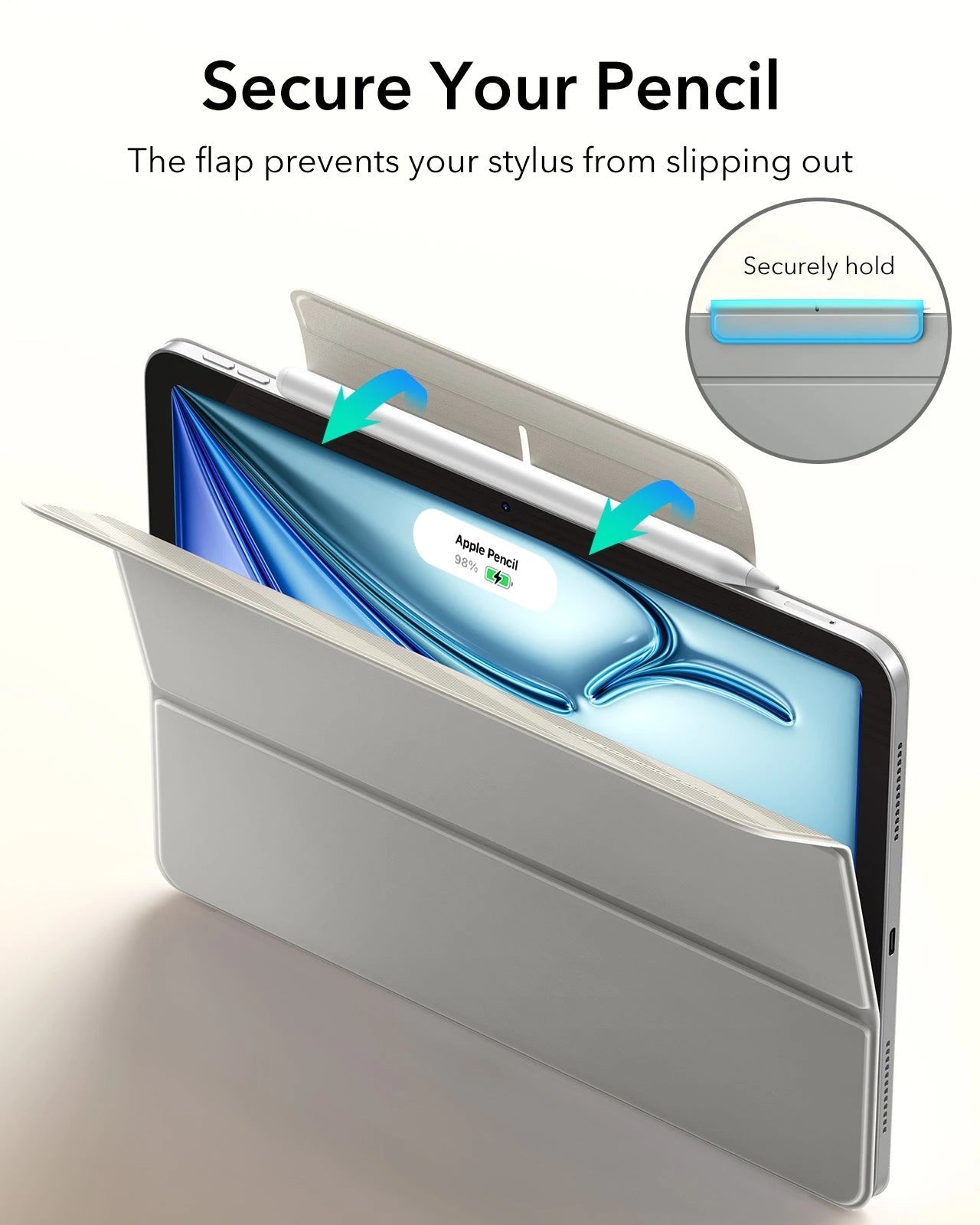 iPad Air 11" (M4) 2026 Rebound Magnetic Case - Grey ESR ESR