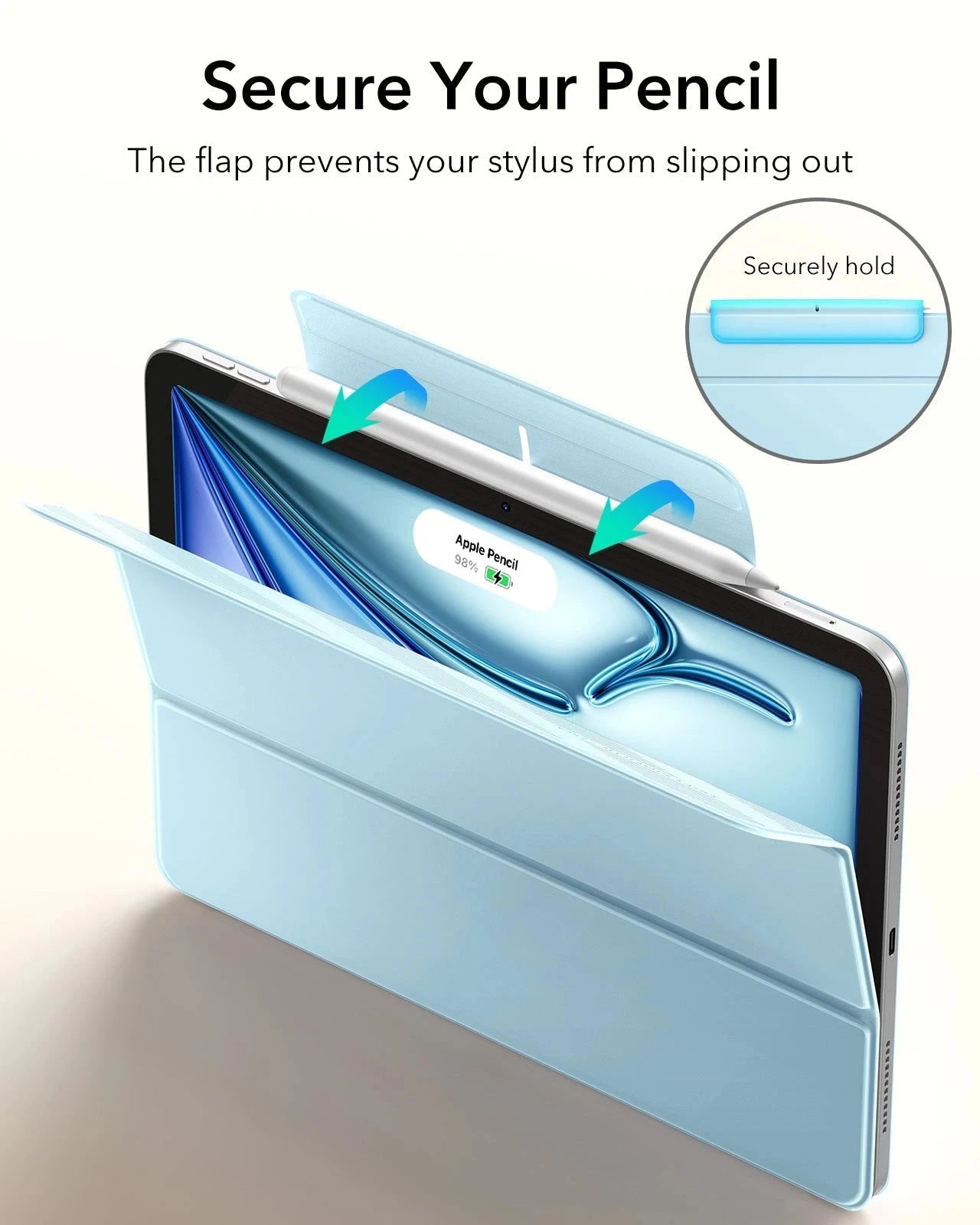 iPad Air 11" (M4) 2026 Rebound Magnetic Case - Sky Blue ESR ESR