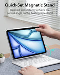 iPad Air 11” (M4) 2026 Rebound Magnetic Keyboard Case-Quick set magnetic stand