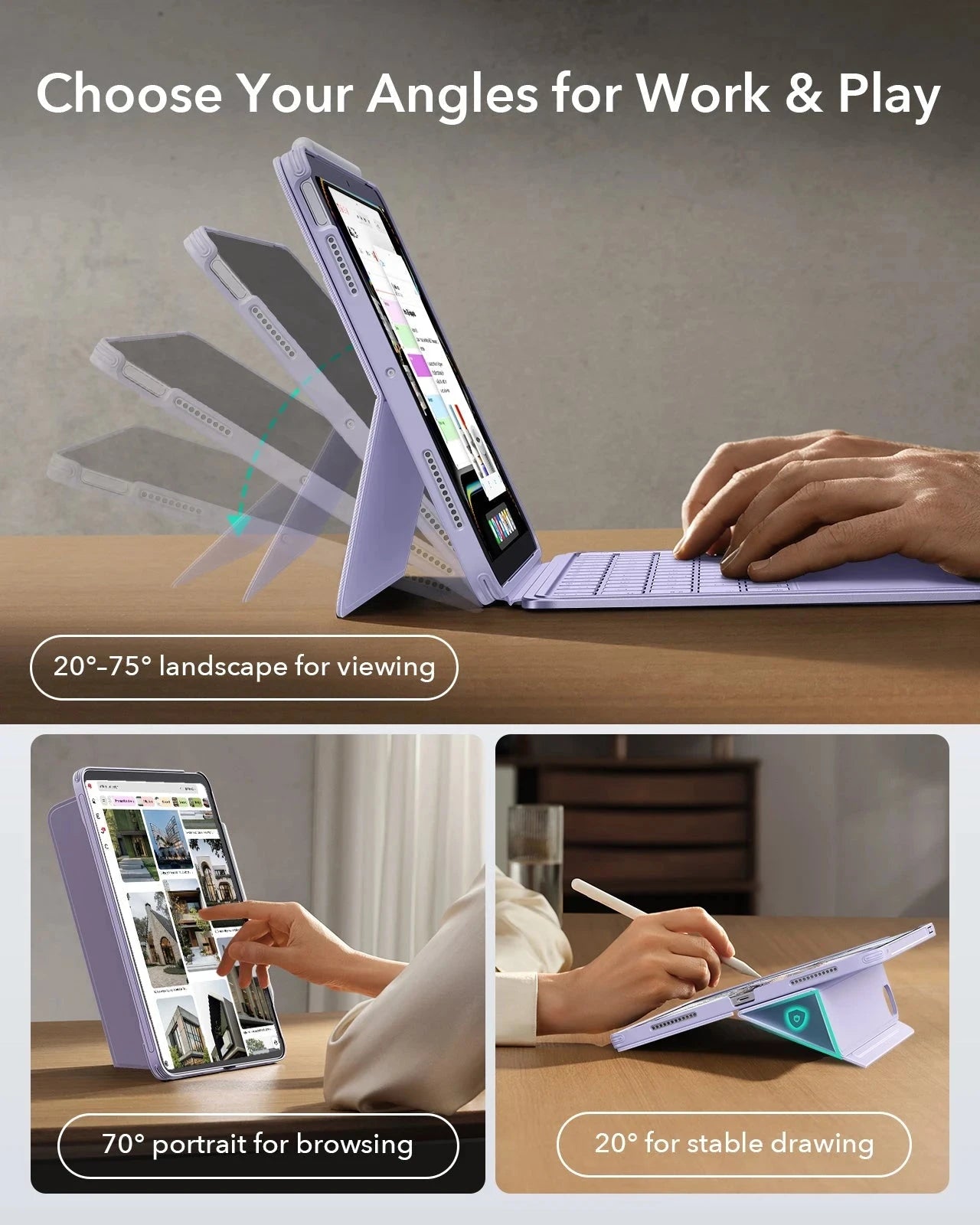 keyboard case choose your angles for work and play