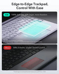 ipad keyboard case edge-to-edge trackpad，concontrol with ease