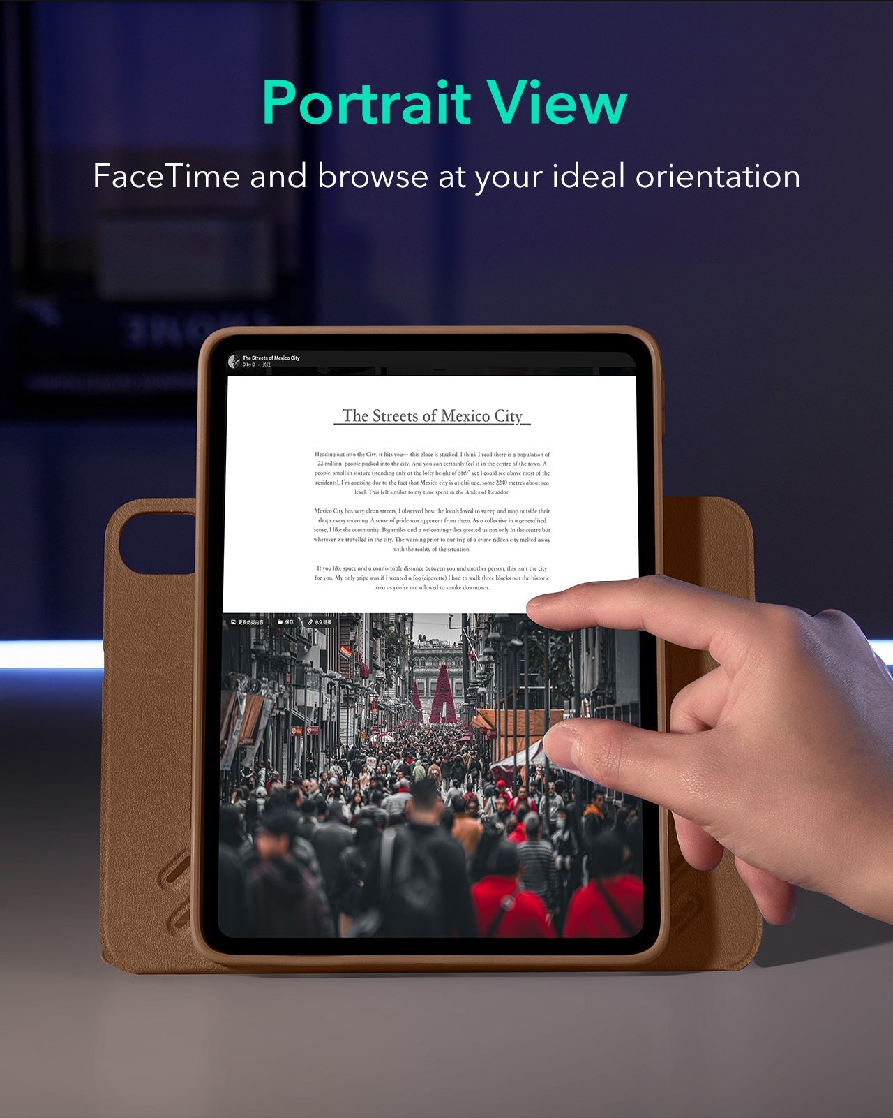 iPad Air 11" (M4) 2026 Shift Magnetic Case - Brown ESR ESR