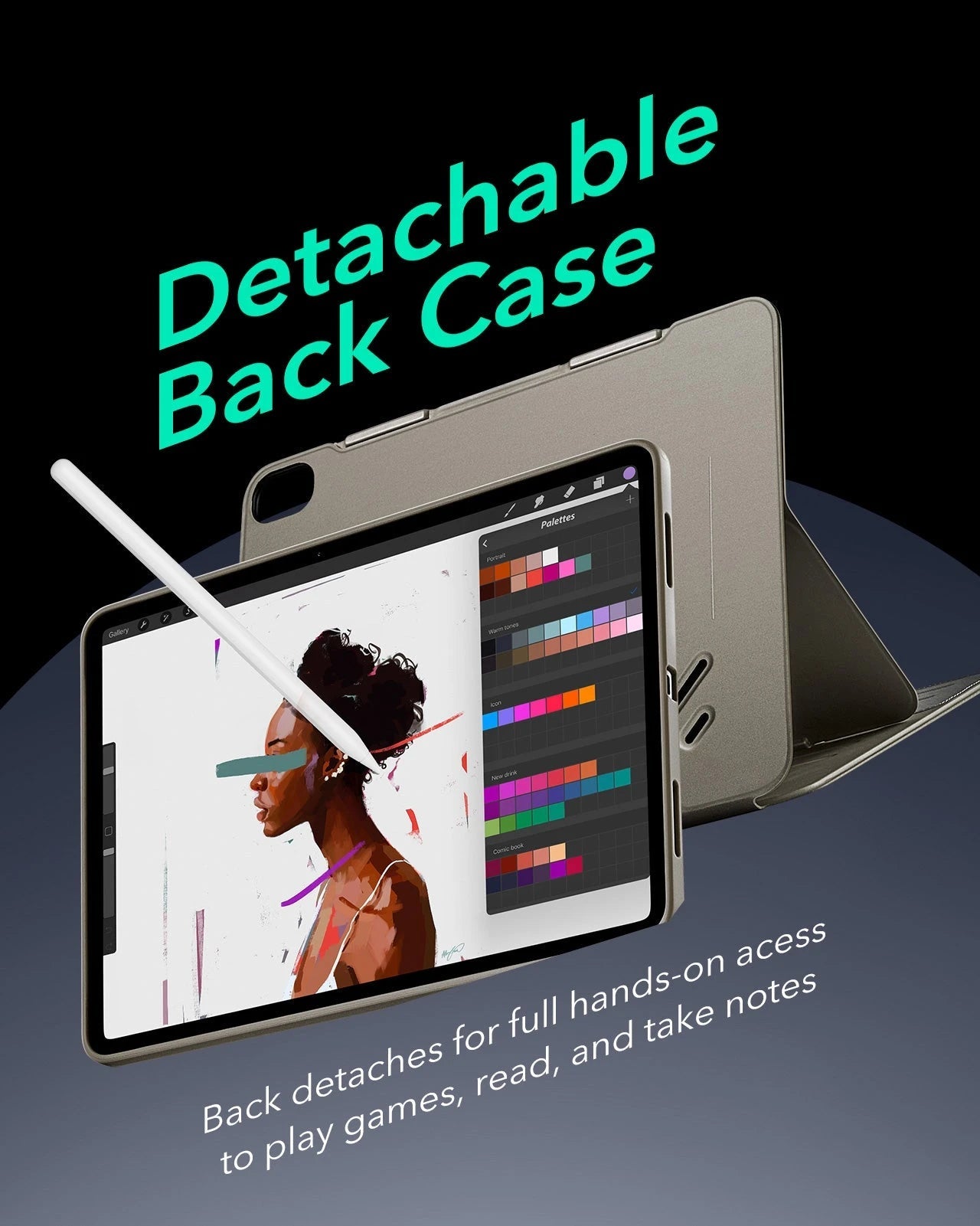 iPad Air 11" (M4) 2026 Shift Magnetic Case - Titanium ESR ESR