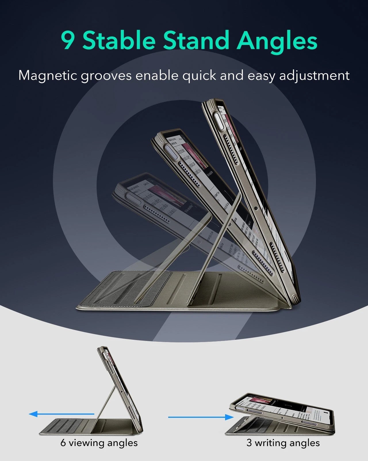 iPad Air 11" (M4) 2026 Shift Magnetic Case - Titanium ESR ESR