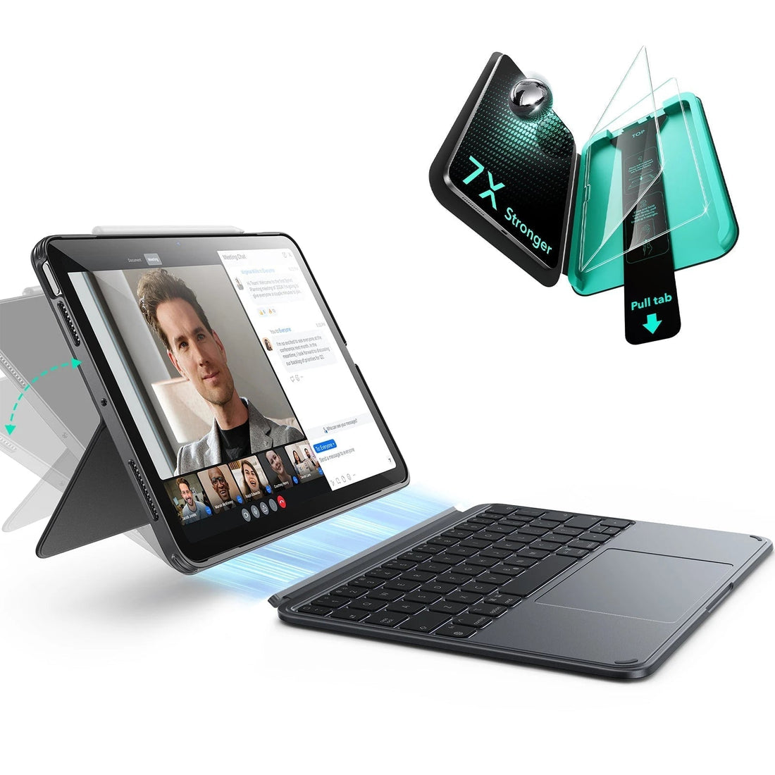 iPad Air 11” (M4) Keyboard Case & Armorite Screen Guard | ESR Shift