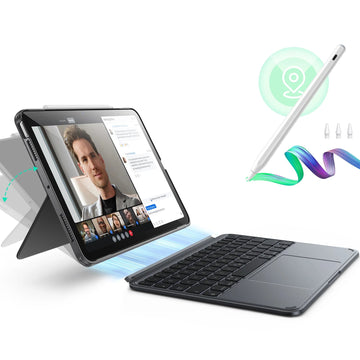 iPad Air 11" (M4, 2026) Shift Tastaturhülle (abnehmbar) mit Geo Digital Pencil Bundle