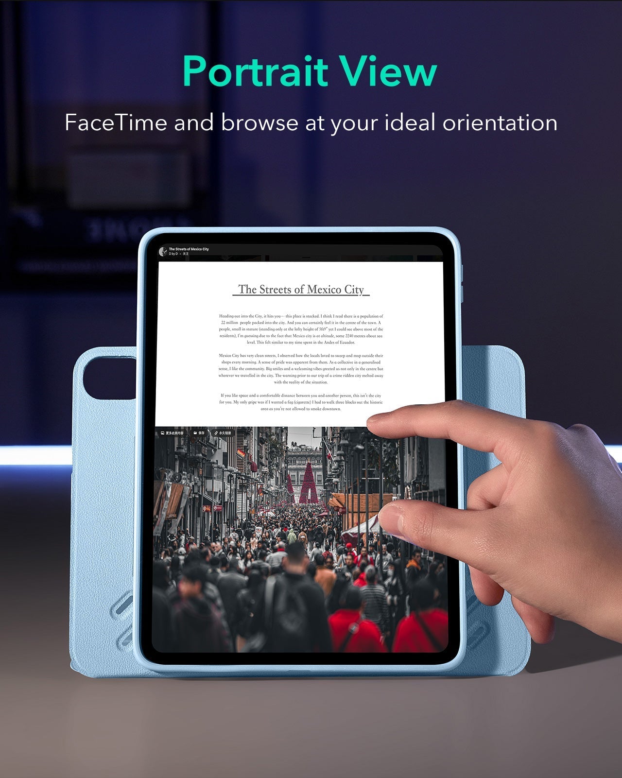iPad Air 13" (2025) Shift Magnetic Case - Blue ESR ESR