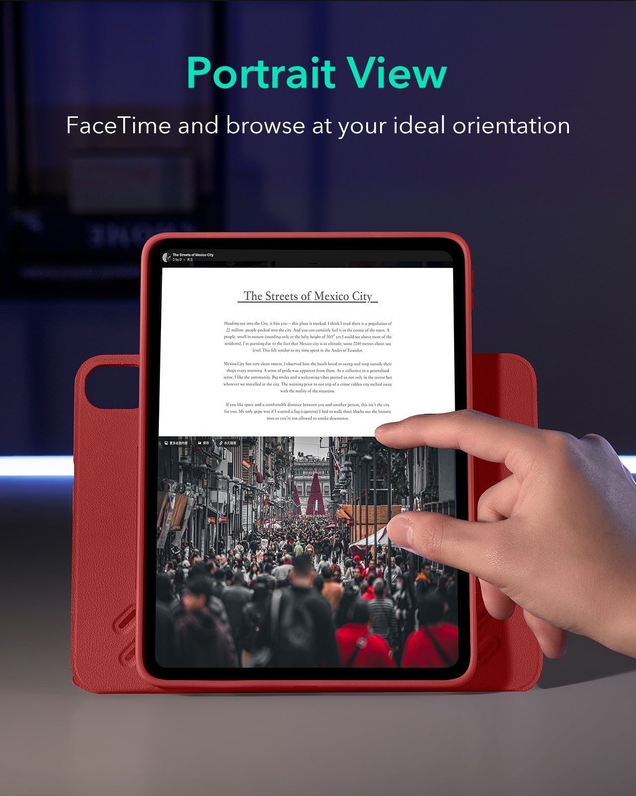 iPad Air 13" (2025) Shift Magnetic Case - Red ESR ESR