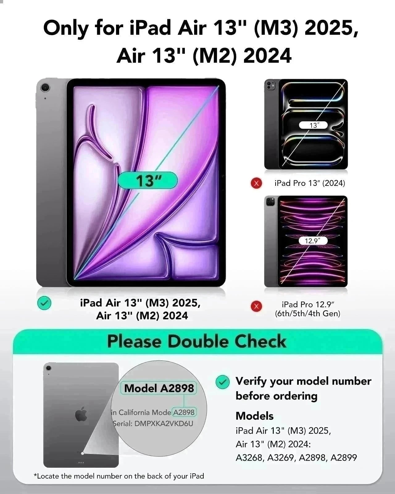 iPad Air 13" (2025) Flip Magnetic Case with Pencil Holder - Green ESR ESR