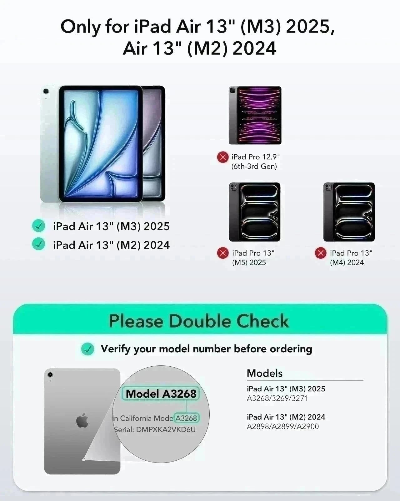 iPad Air 13" (M2) 2024 Shift Keyboard Case (Detachable) -US Layout-Dark Gray ESR ESR