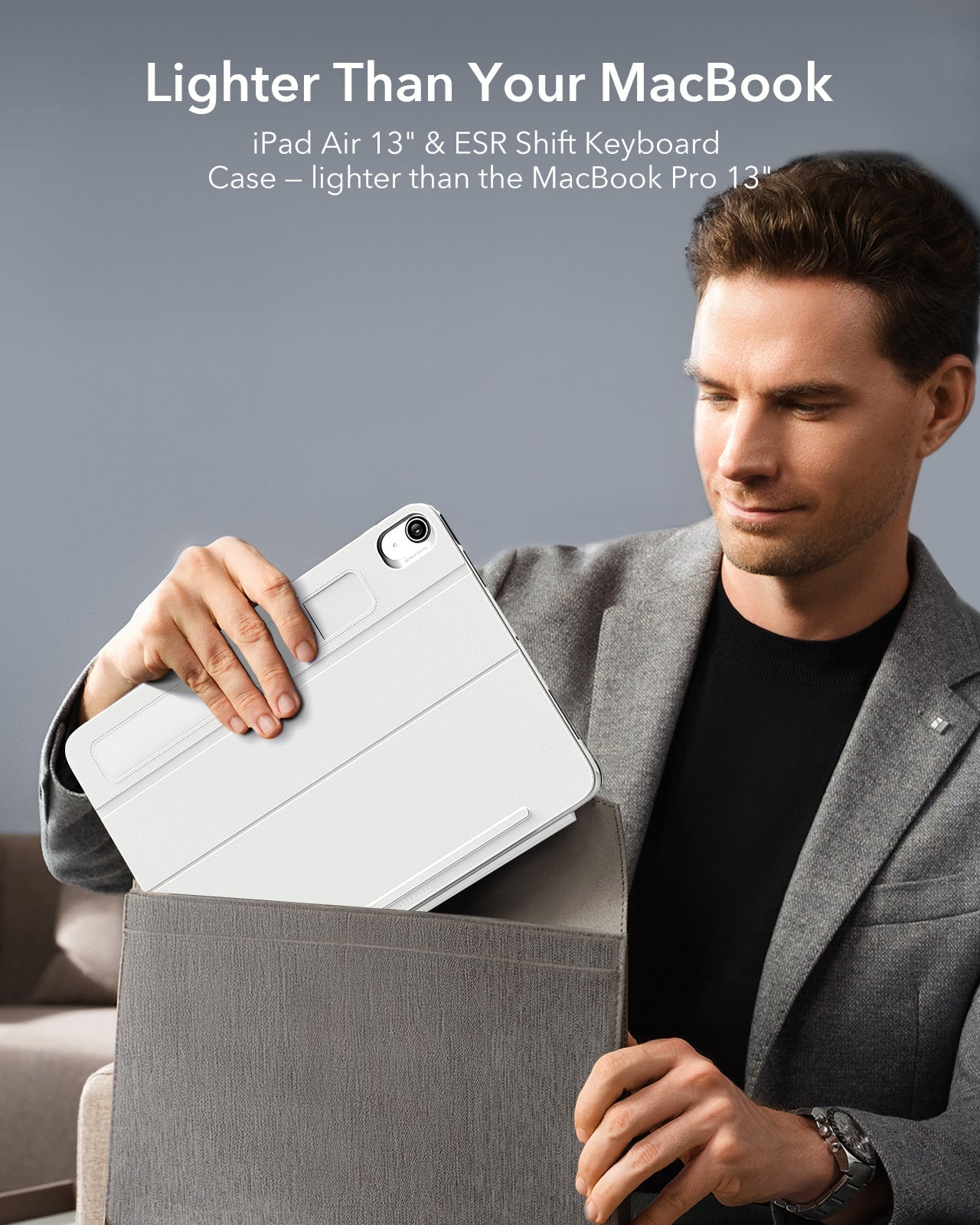 Lighter Than Your Macbook with white keyboard case