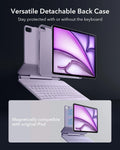 Purple_ipad_case_iPad_Air_13_M4_2026_Rebound_Magnetic_Keyboard_Case_360_versatile detachable back case