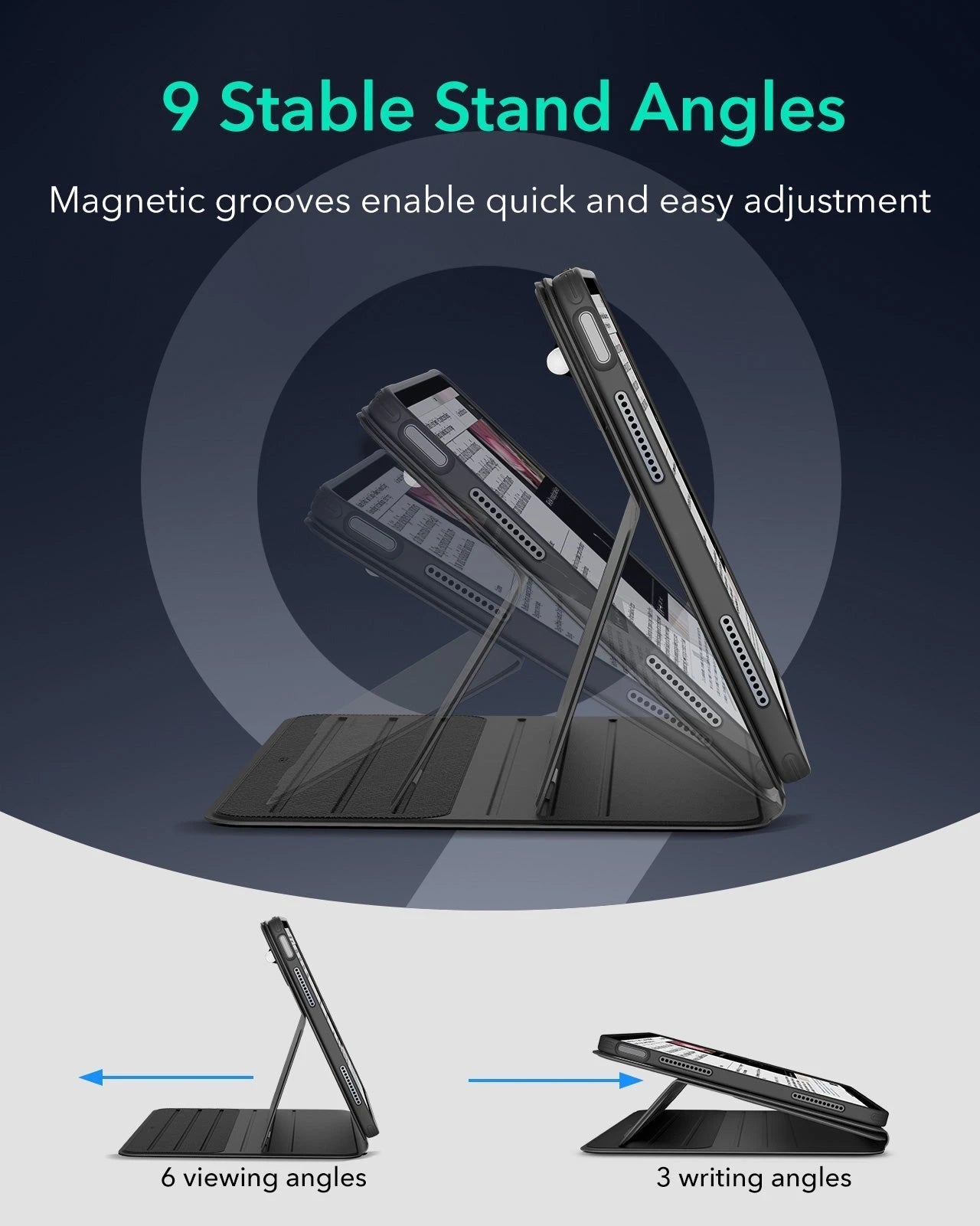 iPad Air 13" (M4) 2026 Bundle Shift Magnetic Case & Armorite® Protection - Black ESR ESR