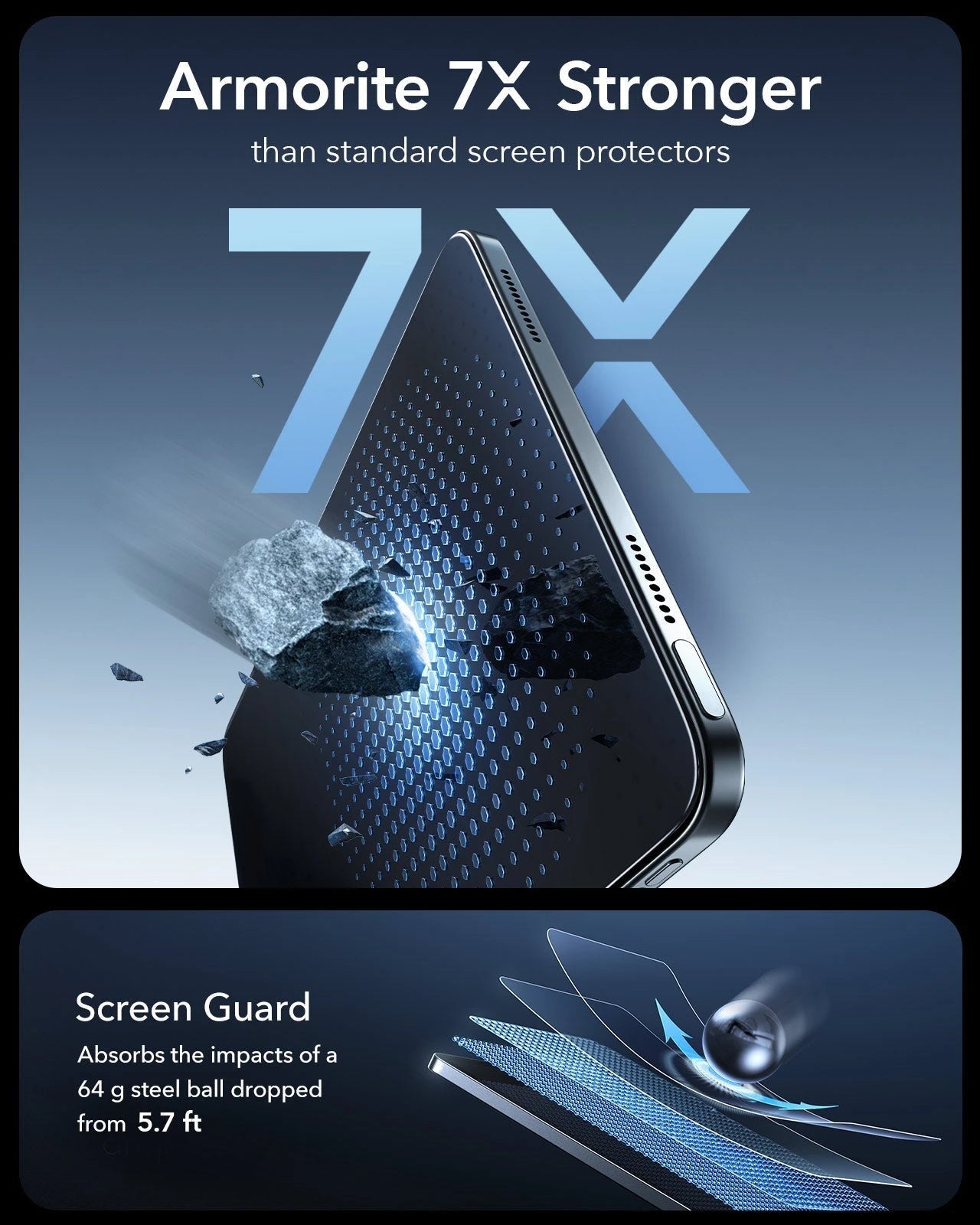 iPad Air 13" (M4) 2026 Bundle Shift Magnetic Case & Armorite® Protection - Navy Blue ESR ESR