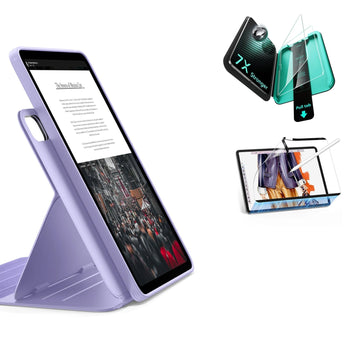 iPad Air 13" (M4) 2026 Bundle Shift Magnetic Case, Papel-Feel Magnetic & Armorite® Protection - Light Purple ESR ESR
