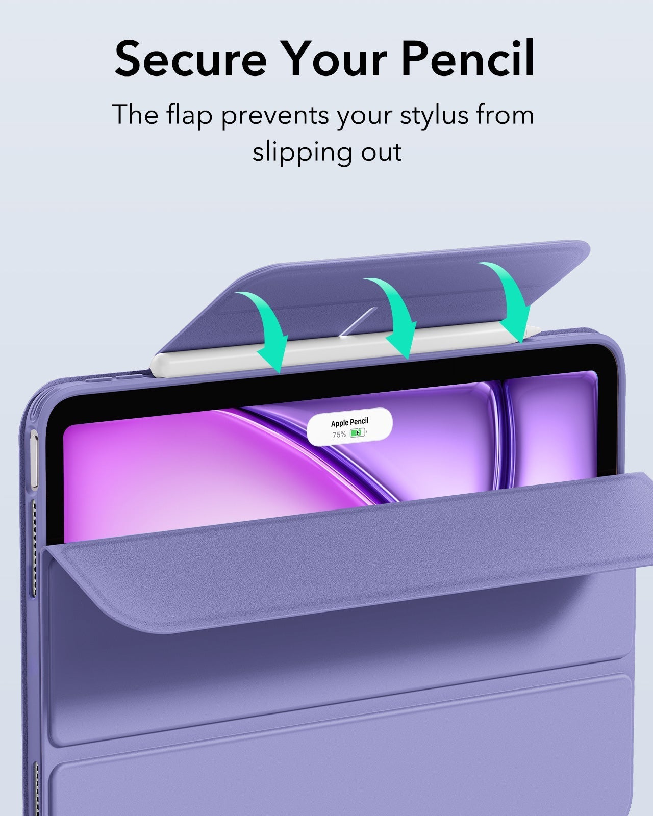 iPad Air 13" (M4) 2026 Rebound Hybrid Case 360 - Purple ESR ESR