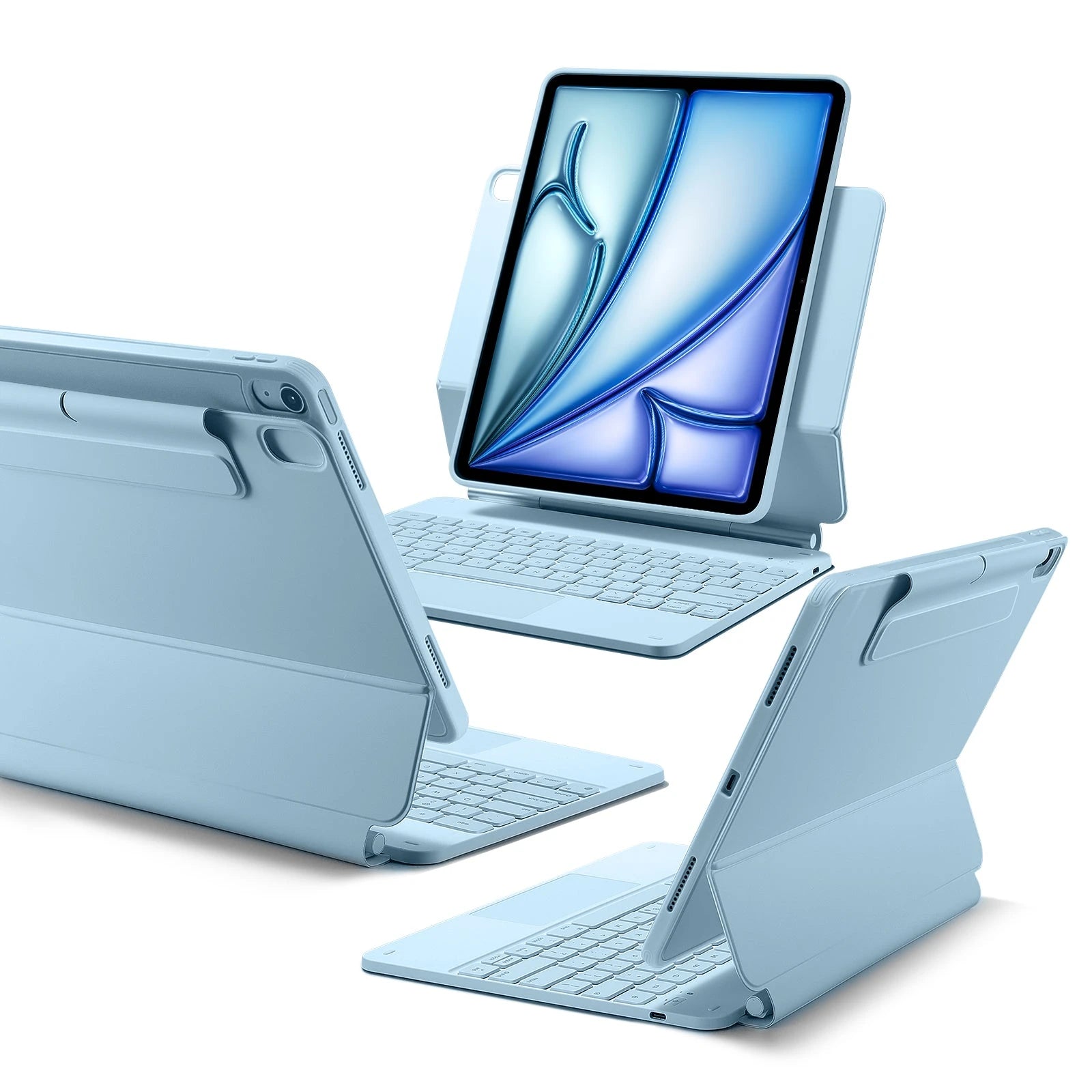 iPad Air 13" (M4) 2026 Rebound Magnetic Keyboard Case 360 - US Layout-Blue ESR ESR