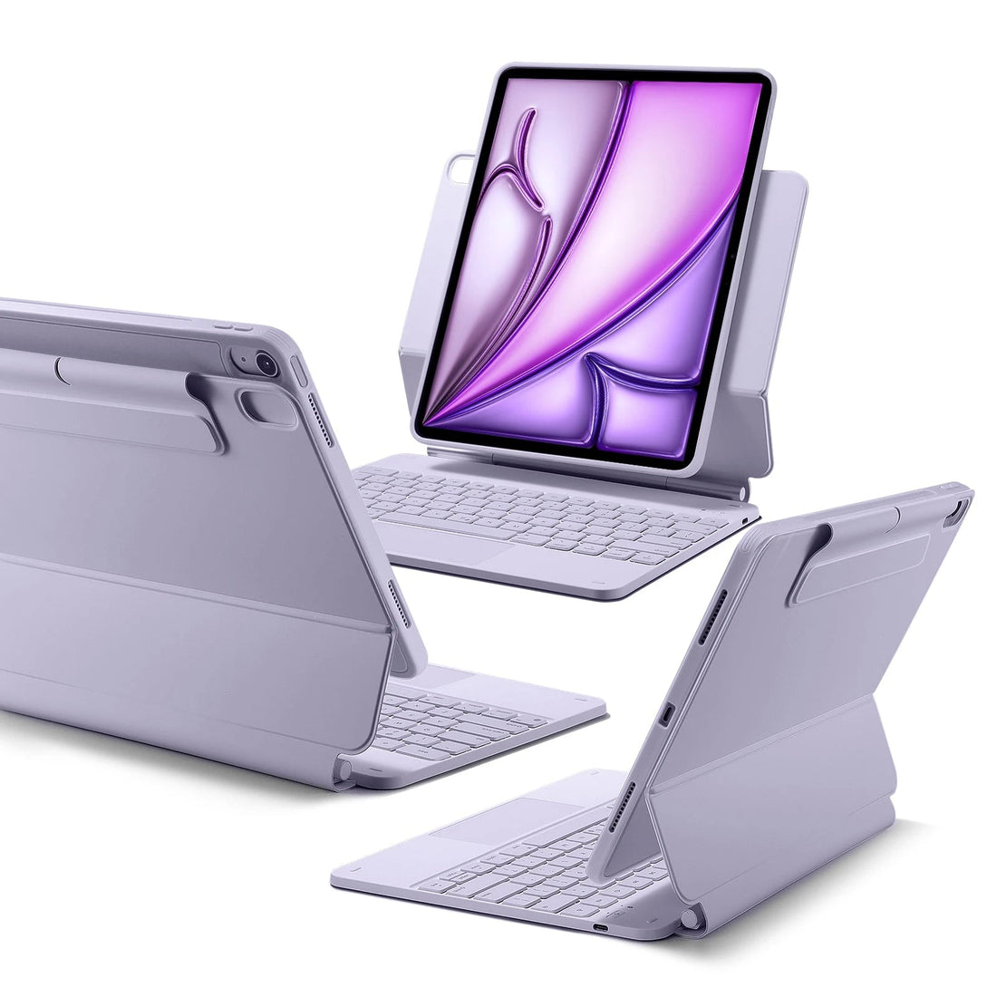 iPad Air 13" (M4) 2026 Rebound Magnetic Keyboard Case 360 - US Layout-Purple ESR ESR