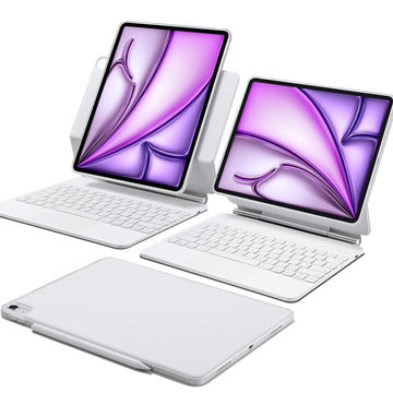 iPad Air 13" (M4) 2026 Rebound Magnetic Keyboard Case 360 - US Layout-White ESR ESR