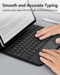 iPad Air 13-inch (M4) 2026 Keyboard Case with Pencil Holder-Smooth and accurate typing