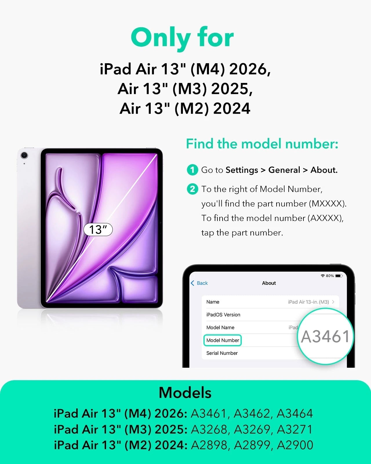 iPad Air 13" (M4) 2026 Shift Magnetic Case - Blue ESR ESR